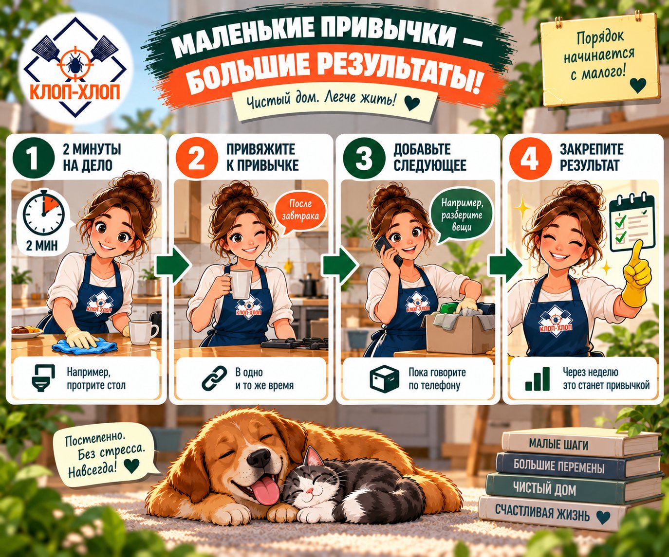 Устойчивые привычки в уборке